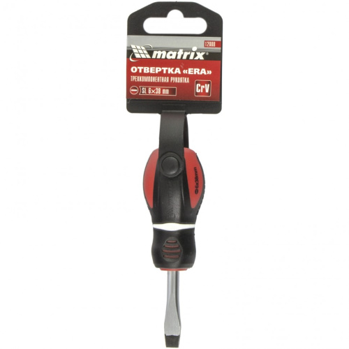 Отвертка "Era", SL6 х 38 мм, CrV, трехкомпонентная рукоятка Matrix по ценам производителя в Краснодаре с доставкой по всей России