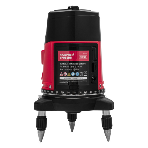 Лазерный уровень CRX-30R, 30 м, красный луч, батарейки, резьба 5/8" MTX по ценам производителя в Краснодаре с доставкой по всей России