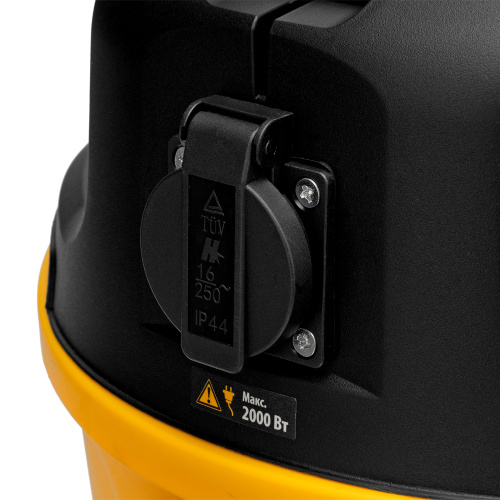 Пылесос строительный RVC20, 1400 Вт, бак 20 л, шланг 3 м, розетка с автосинхр. Denzel по ценам производителя в Краснодаре с доставкой по всей России