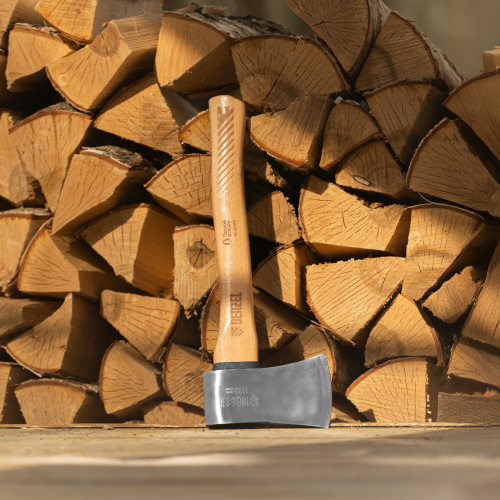 Топор кованый, 1130 г, американский тип, буковая рукоятка, 430мм, EFP Denzel по ценам производителя в Краснодаре с доставкой по всей России