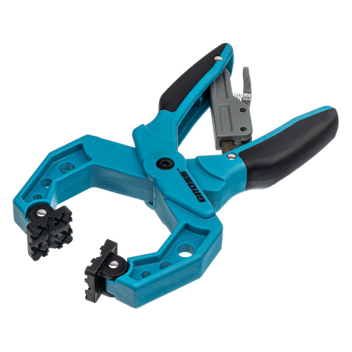 Струбцина клещеобразная 2-1/4, пластиковый корпус, храповой механизм жесткой фиксации, 58 мм Gross по ценам производителя в Краснодаре с доставкой по всей России