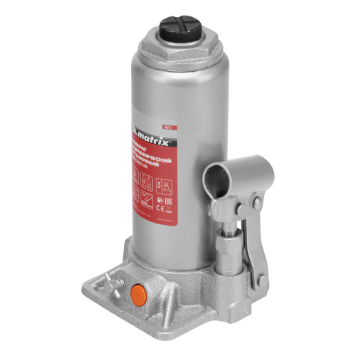Домкрат гидравлический бутылочный, 6 т, h подъема 216-413 мм, в пластиковом кейсе Matrix по ценам производителя в Краснодаре с доставкой по всей России