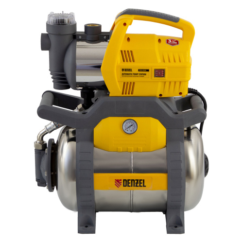 Насосная станция PSХ950X, Х-Pro, 950 Вт, 3300 л/ч, ресивер 24 л, подъем 38 м, нержавейка Denzel по ценам производителя в Краснодаре с доставкой по всей России