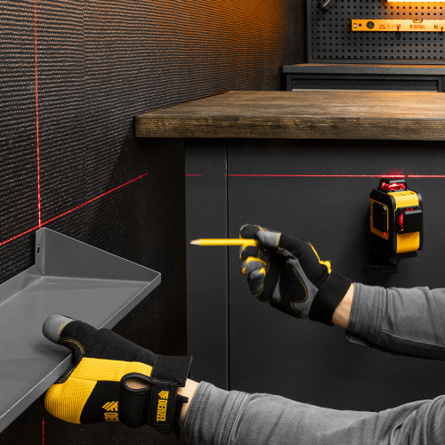 Лазерный уровень мультипризменный LX 360-2 Red, 30 м, 635 нм, аккумулятор Li 2800 мАч, резьба 5/8" Denzel по ценам производителя в Краснодаре с доставкой по всей России