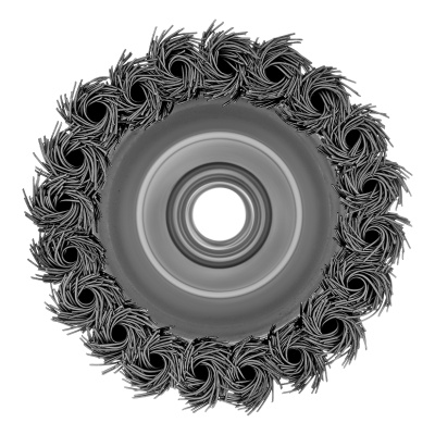 Щетка для УШМ Heavy Duty, 80 мм, М14, "чашка", крученая проволока 0.5 мм Matrix по ценам производителя в Краснодаре с доставкой по всей России