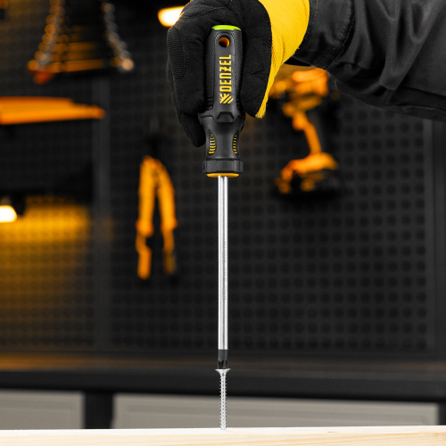 Отвертка, PZ3x150 мм, S2, 3к рукоятка Denzel по ценам производителя в Краснодаре с доставкой по всей России