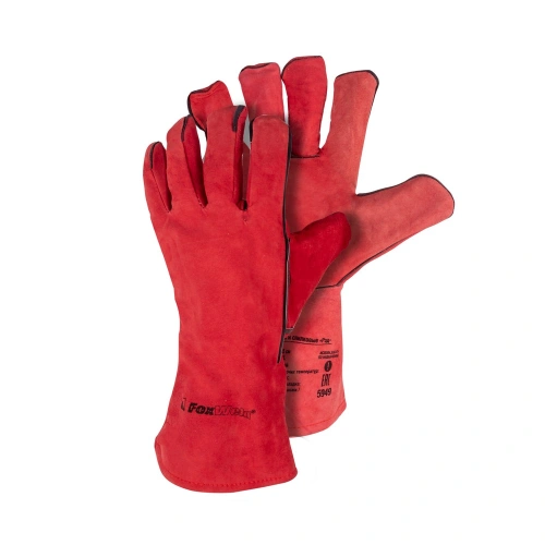 Краги спилковые "Рэд" FoxWeld по ценам производителя в Краснодаре с доставкой по всей России