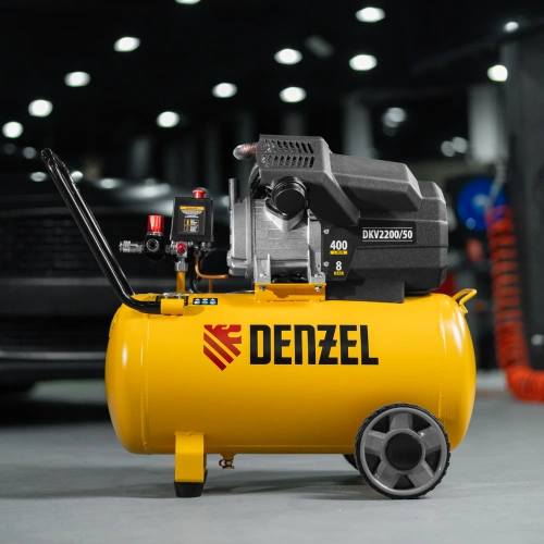 Компрессор воздушный DKV2200/50, Х-PRO 2.2 кВт, 400 л/мин, 50 л Denzel по ценам производителя в Краснодаре с доставкой по всей России