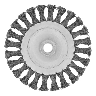 Щетка для УШМ 125 мм, М14, плоская, крученая проволока 0.5 мм Matrix по ценам производителя в Краснодаре с доставкой по всей России