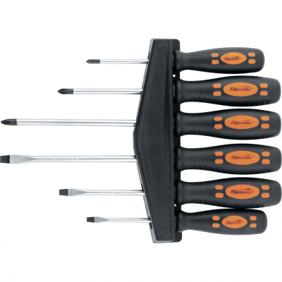 Набор отверток, двухкомпонентные рукоятки, 6 шт CrV Sparta. по ценам производителя в Краснодаре с доставкой по всей России