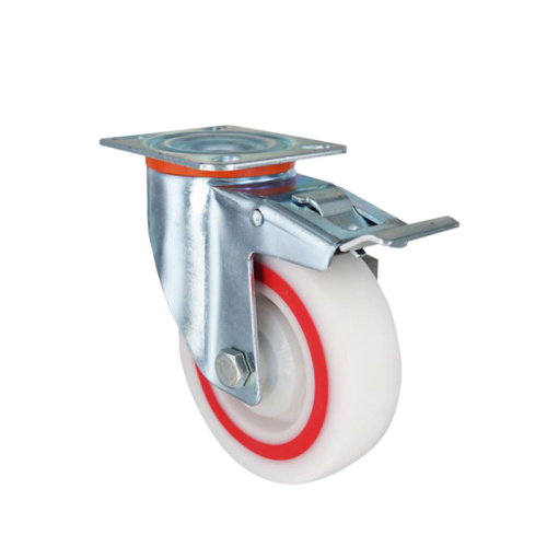 Колесо полипропиленовое поворотное с тормозом EM01 MBTM 100 F по ценам производителя в Краснодаре с доставкой по всей России