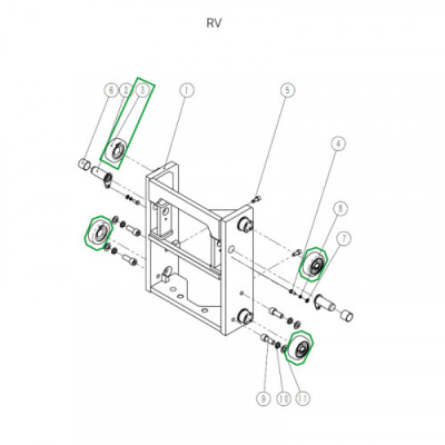 Ролик каретки мачты для ричтрака RV по ценам производителя в Краснодаре с доставкой по всей России