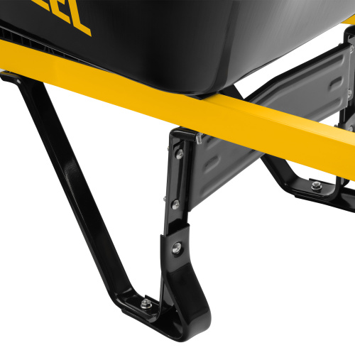 Тачка строительная, усиленная, объем 140 л, 250 кг, двухколесная, колесо 15х6.00-6 Denzel по ценам производителя в Краснодаре с доставкой по всей России