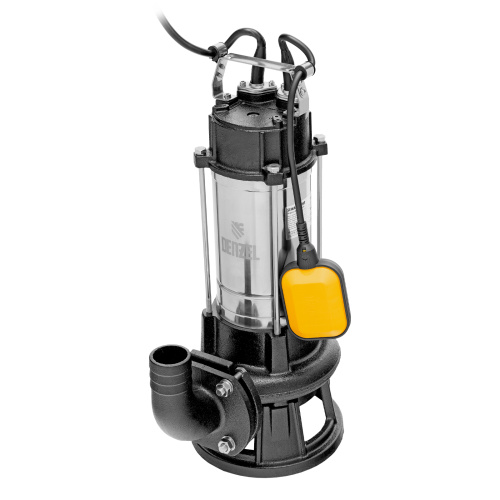 Фекальный насос FP1800-KS, 1800 Вт, напор 17 м, 26000 л/ч, нож-измельчитель Denzel по ценам производителя в Краснодаре с доставкой по всей России