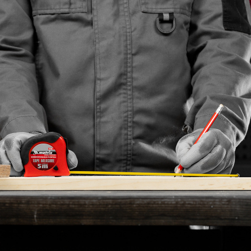 Рулетка Double fixation,5 м х 19 мм,обрезиненный корпус,двойная плавная фиксация Matrix по ценам производителя в Краснодаре с доставкой по всей России