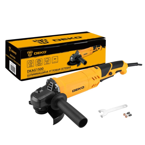 Углошлифовальная  машина (УШМ) DEKO DKAG1500, 125 мм, 1500 Вт, с регулировкой скорости по ценам производителя в Краснодаре с доставкой по всей России