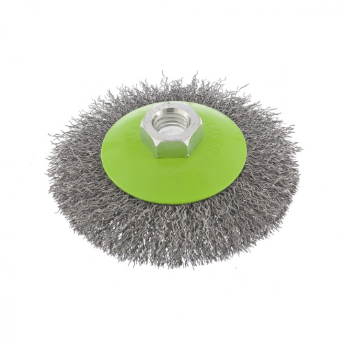 Щетка для УШМ, 100 мм, М14, "тарелка", витая проволока Сибртех по ценам производителя в Краснодаре с доставкой по всей России