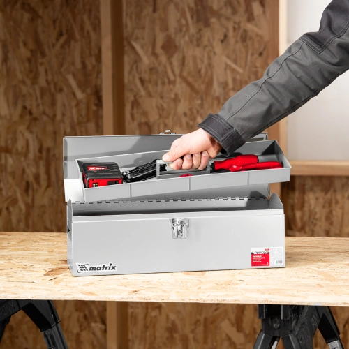 Ящик для инструмента, 484 х 154 х 165 мм, металлический Matrix по ценам производителя в Краснодаре с доставкой по всей России