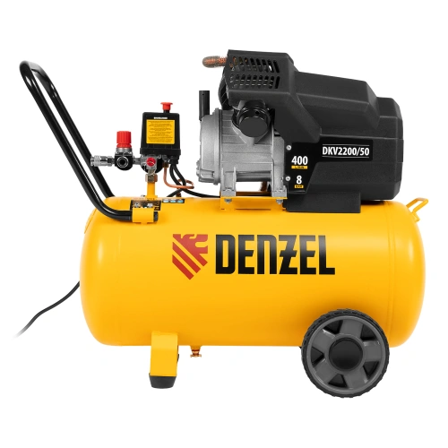 Компрессор воздушный DKV2200/50, Х-PRO 2.2 кВт, 400 л/мин, 50 л Denzel по ценам производителя в Краснодаре с доставкой по всей России