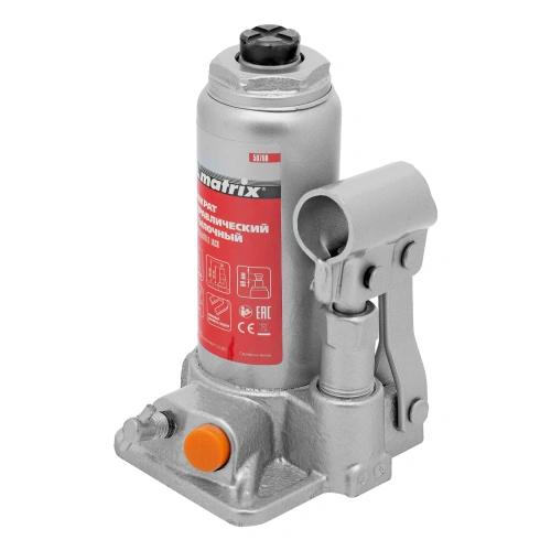 Домкрат гидравлический бутылочный, 2 т, h подъема 158-308 мм Matrix по ценам производителя в Краснодаре с доставкой по всей России