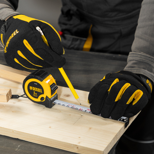 Рулетка 5м х 19мм, двухкомп. корпус, кнопка-пауза Denzel по ценам производителя в Краснодаре с доставкой по всей России