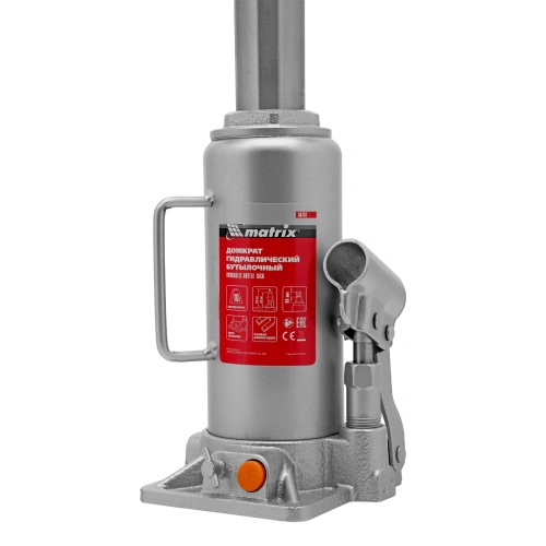 Домкрат гидравлический бутылочный, 10 т, h подъема 230-460 мм Matrix по ценам производителя в Краснодаре с доставкой по всей России