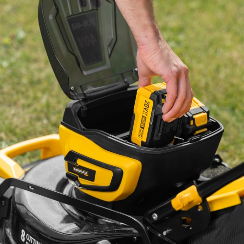 Газонокосилка аккумуляторная бесщет. DLM-460, 460 мм, травосб. 65 л., Li-Ion, 40 В Denzel по ценам производителя в Краснодаре с доставкой по всей России