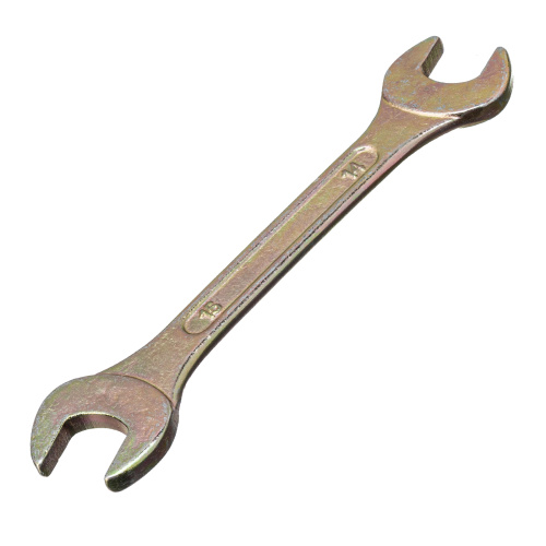 Ключ рожковый, 14 х 15 мм, желтый цинк Сибртех по ценам производителя в Краснодаре с доставкой по всей России