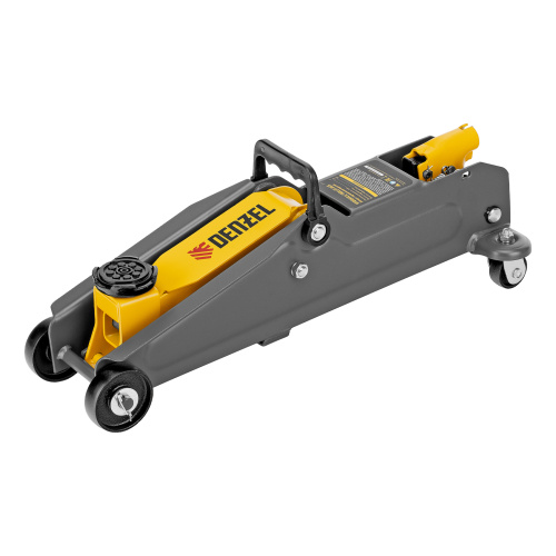 Домкрат гидравлический подкатной, 2 т, 135-385 мм, в пласт. кейсе Denzel по ценам производителя в Краснодаре с доставкой по всей России