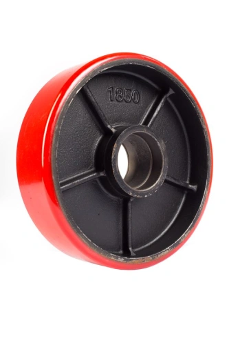 Колесо полиуретановое 180х50 мм без подшипника для тележек гидравлических BF/DF-III/RHP/AC/DF/CW2 по ценам производителя в Краснодаре с доставкой по всей России