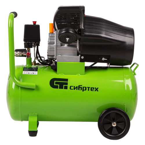 Компрессор воздушный КК-2200/50, 2.2 кВт, 350 л/мин, 50 л, прямой привод, масляный Сибртех по ценам производителя в Краснодаре с доставкой по всей России