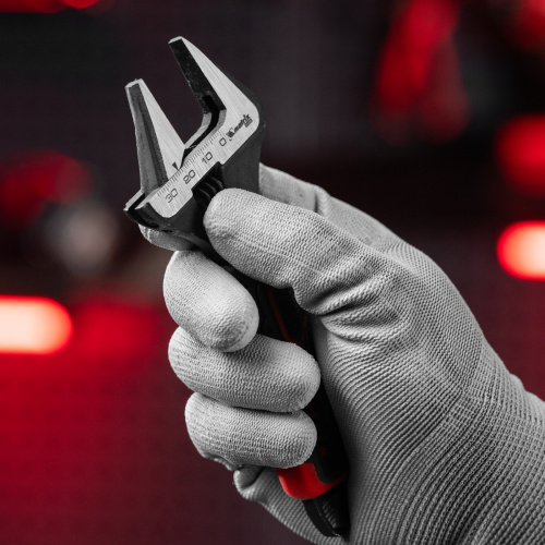 Ключ разводной, тонкие губки, фосфатированный, двухкомпонентная рукоятка, 150 мм, PRO Matrix по ценам производителя в Краснодаре с доставкой по всей России