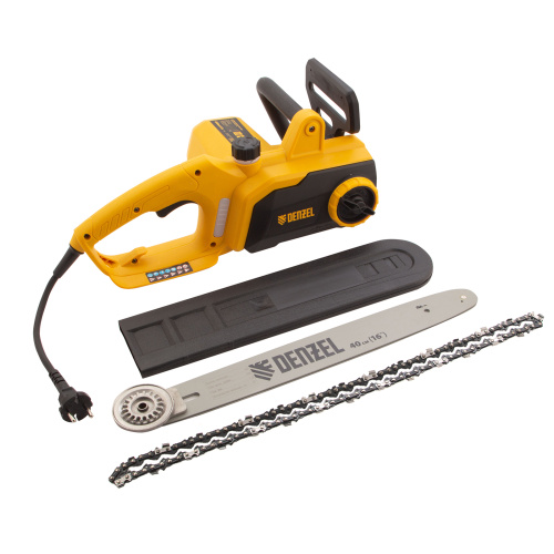 Пила цепная электрическая EDS-2000P, 2 кВт,поперечная, шина 40 см, шаг 3/8, паз 1.3 мм, 57 звеньев Denzel по ценам производителя в Краснодаре с доставкой по всей России
