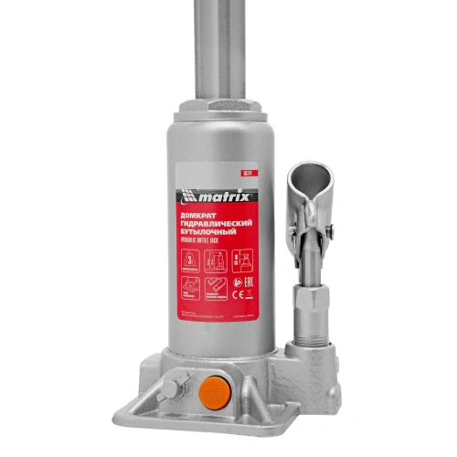 Домкрат гидравлический бутылочный, 3 т, h подъема 178-343 мм, в пластиковом кейсе Matrix по ценам производителя в Краснодаре с доставкой по всей России