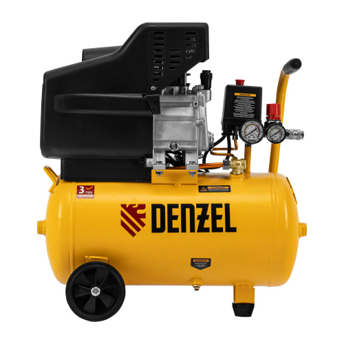Компрессор воздушный DC1500/24, прямой привод, 1.5 кВт, 24 литра, 220 л/мин Denzel по ценам производителя в Краснодаре с доставкой по всей России