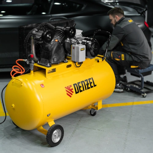 Компрессор воздушный рем. привод BCV 5500-T/270, 5,5 кВт, 270 литров, 850 л/мин Denzel по ценам производителя в Краснодаре с доставкой по всей России
