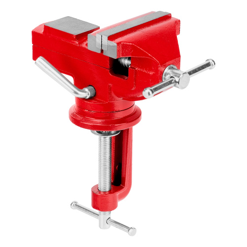 Тиски слесарные, 80 мм, настольные, поворотные, c наковальней MTX по ценам производителя в Краснодаре с доставкой по всей России
