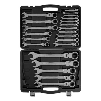 Набор ключей комбинированных, трещоточных шарнирных 22 шт. Matrix по ценам производителя в Краснодаре с доставкой по всей России