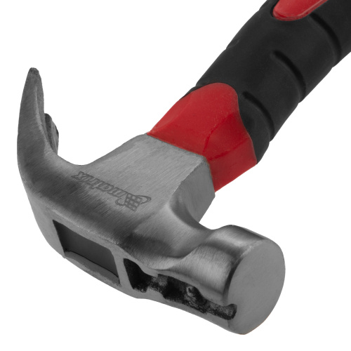 Молоток-гвоздодер мини, боек с магнитом, фибергласовая двухкомпонентная рукоятка, 250 г Matrix по ценам производителя в Краснодаре с доставкой по всей России