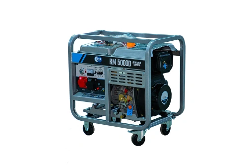 Генератор дизельный 5,0 кВт 380В/1,6 кВт 220В 15 л с электростартером TOR KM5000D по ценам производителя в Краснодаре с доставкой по всей России