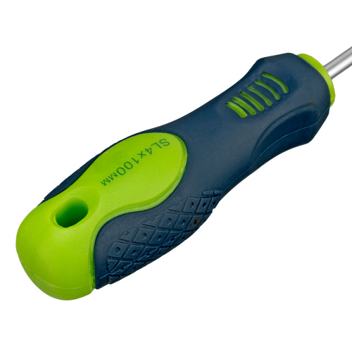 Отвертка, SL4 х 100 мм, CrV, двухкомпонентная рукоятка Сибртех по ценам производителя в Краснодаре с доставкой по всей России