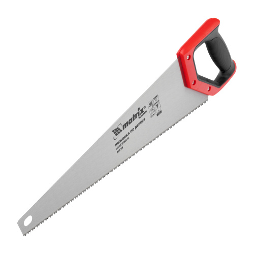 Ножовка по дереву, 500 мм, волновая вырубка, 5-6 TPI, каленый зуб 2D, двухкомпонентная рукоятка Matrix по ценам производителя в Краснодаре с доставкой по всей России