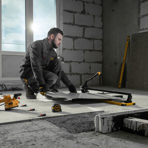 Плиткорез рельсовый 800х16мм, каретка на подш., стальная станина, усил. рукоятка-пенал Denzel по ценам производителя в Краснодаре с доставкой по всей России