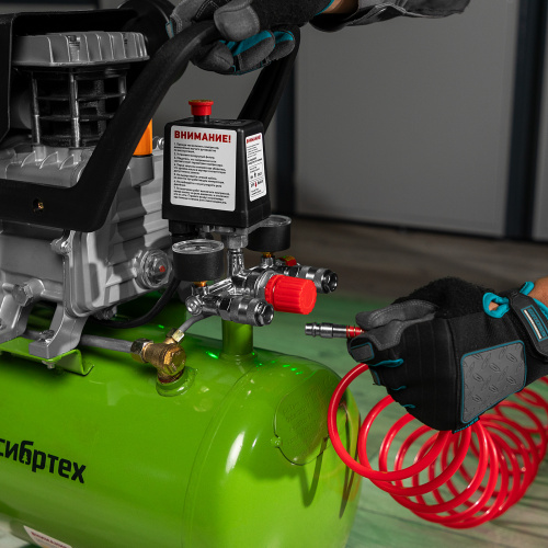 Компрессор воздушный КК-1500/24, 1.5 кВт, 198 л/мин, 24 л, прямой привод, масляный Сибртех по ценам производителя в Краснодаре с доставкой по всей России