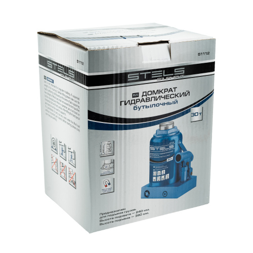 Домкрат гидравлический бутылочный, 30 т, H подъема 240-370 мм Stels по ценам производителя в Краснодаре с доставкой по всей России