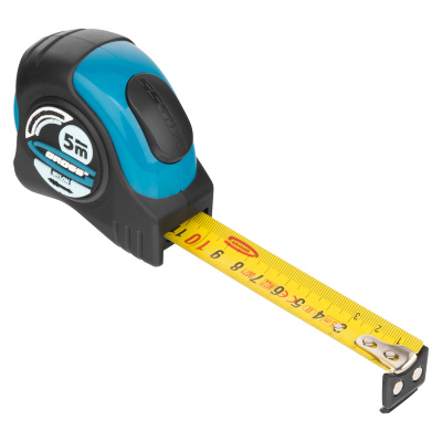 Рулетка "Schlagfest",5 м x 25 мм,магнитный обрезиненный зацеп,двусторонняя шкала,Нейлоновое покрытие,автоматическая фиксация Gross по ценам производителя в Краснодаре с доставкой по всей России