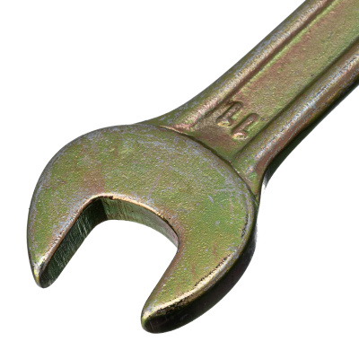 Ключ рожковый, 10 х 11 мм, желтый цинк Сибртех по ценам производителя в Краснодаре с доставкой по всей России