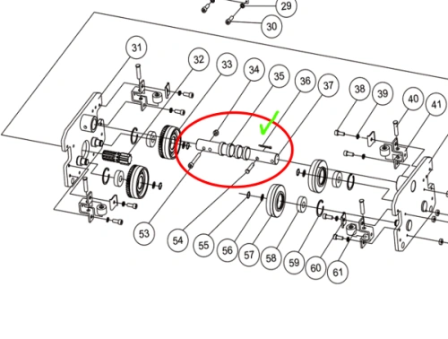 Вал удлиненный для каретки на ТЭЦ 5т на двутавр шириной 300мм купить в Москве с доставкой по всей России | ProtosMarket.ru