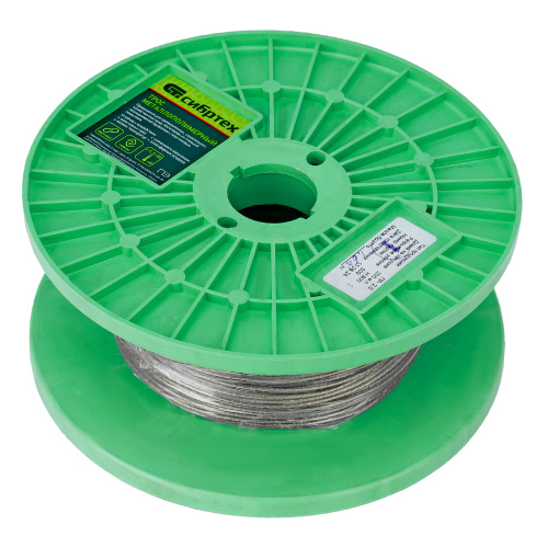 Трос металлополимерный прозрачный ПР-2.0, толщина 2.0 мм, катушка 200 метров Сибртех по ценам производителя в Краснодаре с доставкой по всей России