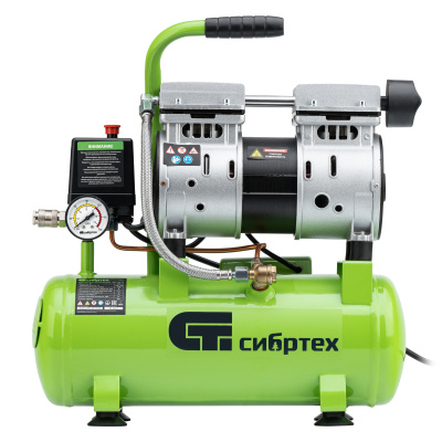 Компрессор безмаслянный малошумный МБ 750/10,750 Вт, 10 л, 150 л/мин Сибртех по ценам производителя в Краснодаре с доставкой по всей России